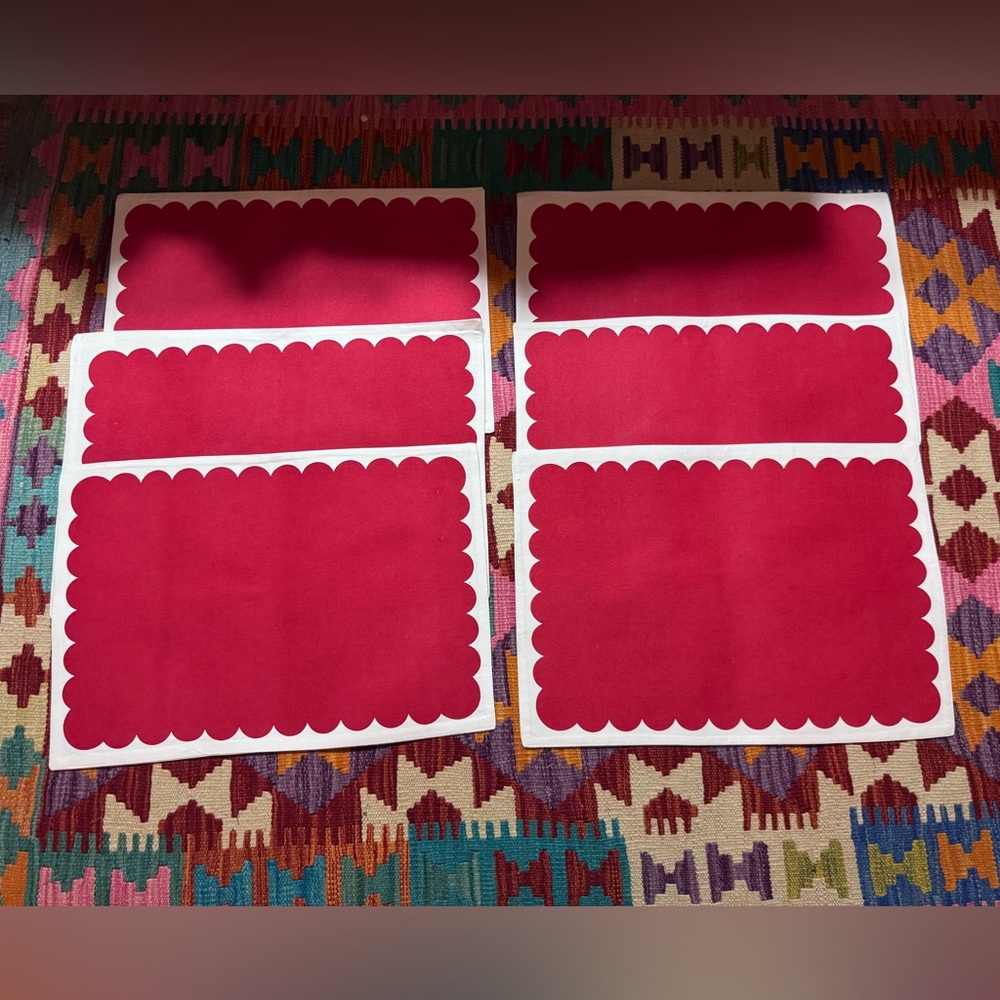 Kate spade set of six placemats, like new